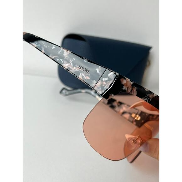 SALE! NEW Loewe LW40034U Shield Mask Sunglasses in Orange main image 8